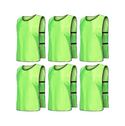 Jerseys Bibs Scrimmage Training Vests for Kids and Adults (Pack of 12 and 6 Jerseys) - Soccer Pinnies, Sports Pinnies Team Practice - 12