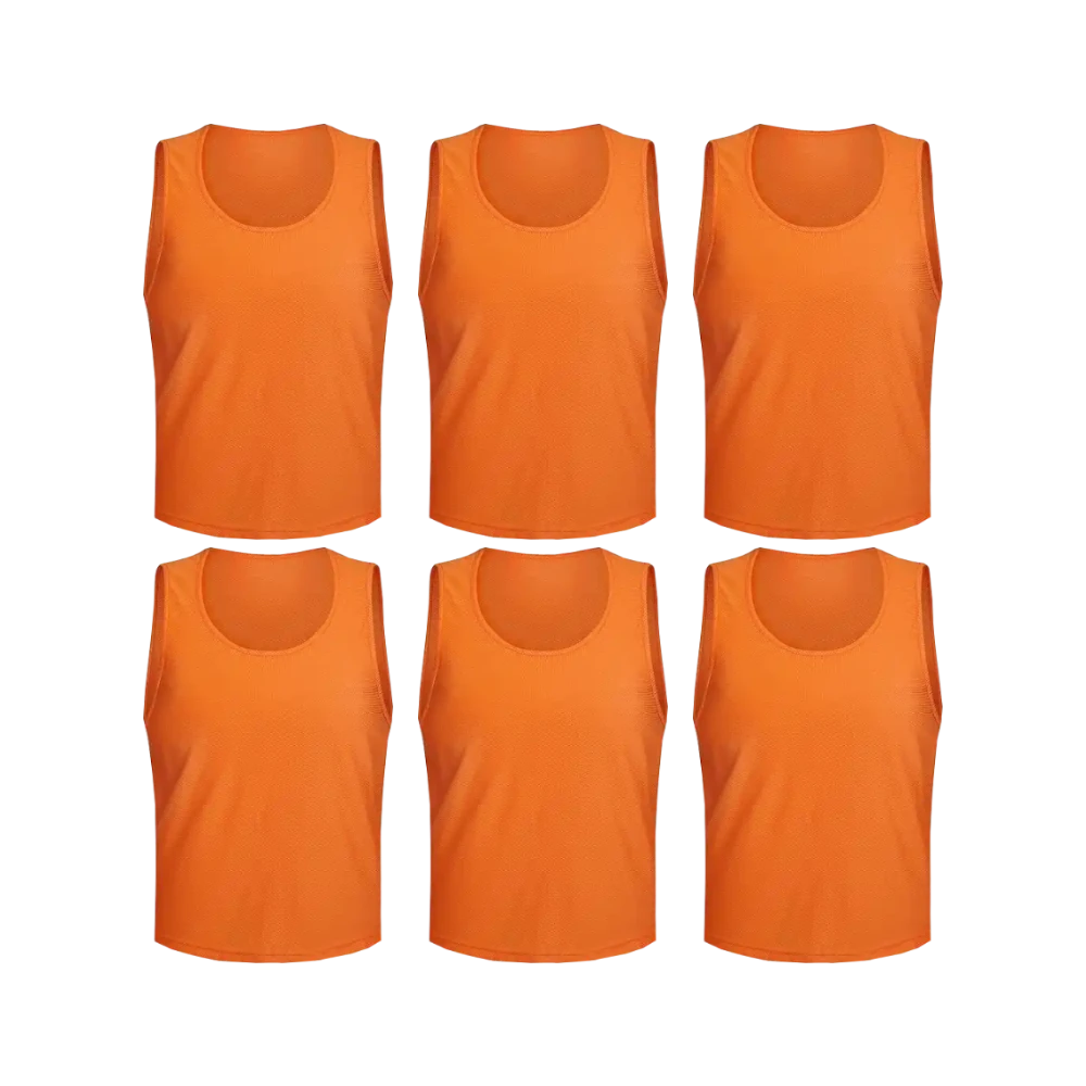 Buy orange Team Practice Mesh Scrimmage Vests Sport Pinnies Training Bibs (6 Pieces)