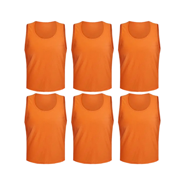 Tych3L 6 Pack of Jersey Bibs Scrimmage Training Vests for all sizes. - 13