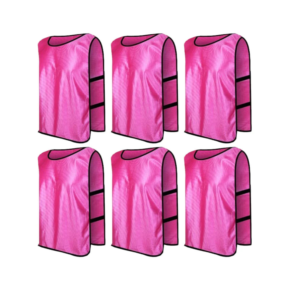 Comprar pink Team Practice Scrimmage Vests Sport Pinnies Training Bibs with Open Sides (6 Pieces)