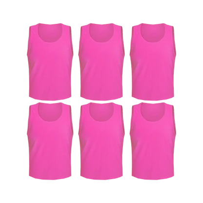 Team Practice Mesh Scrimmage Vests Sport Pinnies Training Bibs (6 Pieces)