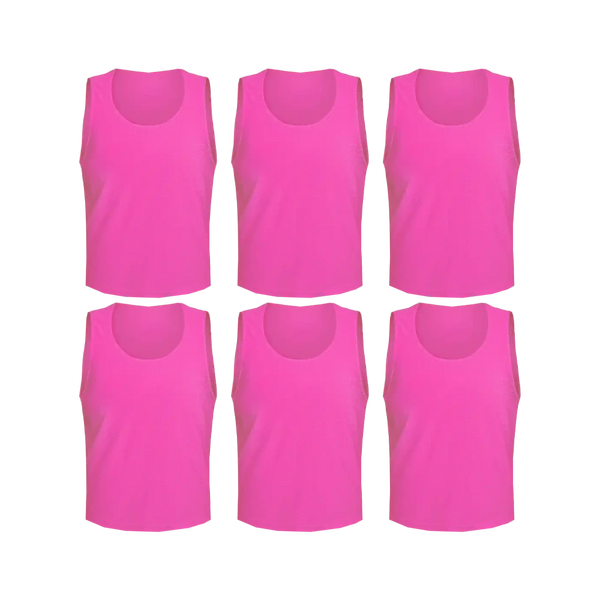 Tych3L 6 Pack of Jersey Bibs Scrimmage Training Vests for all sizes. - 1