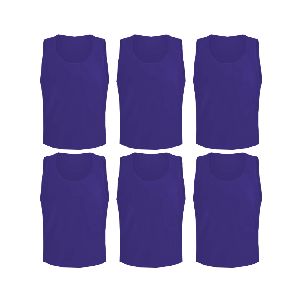 Buy purple Tych3L 6 Pack of Jersey Bibs Scrimmage Training Vests for all sizes.