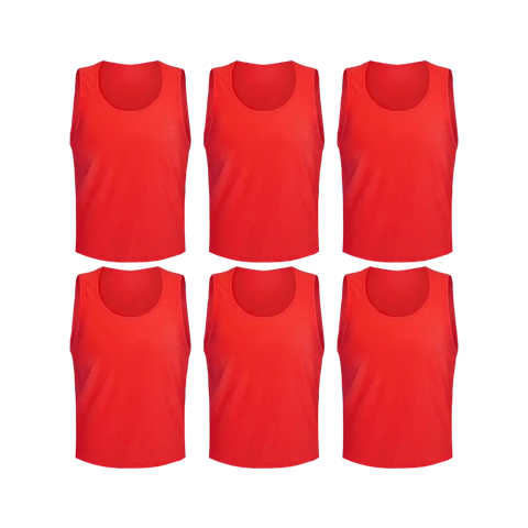 Tych3L 6 Pack of Jersey Bibs Scrimmage Training Vests for all sizes.