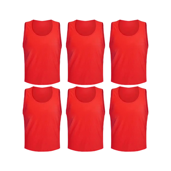 Tych3L 6 Pack of Jersey Bibs Scrimmage Training Vests for all sizes. - 5