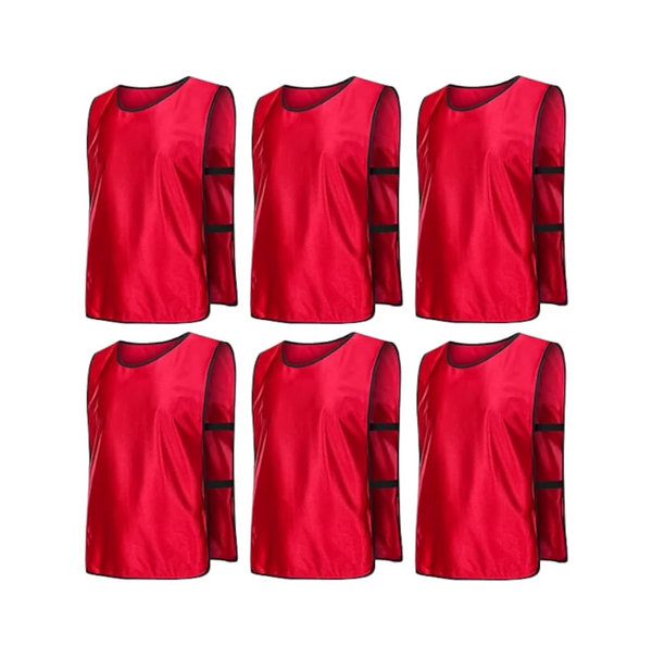 Jerseys Bibs Scrimmage Training Vests for Kids and Adults (Pack of 12 and 6 Jerseys) - Soccer Pinnies, Sports Pinnies Team Practice - 24