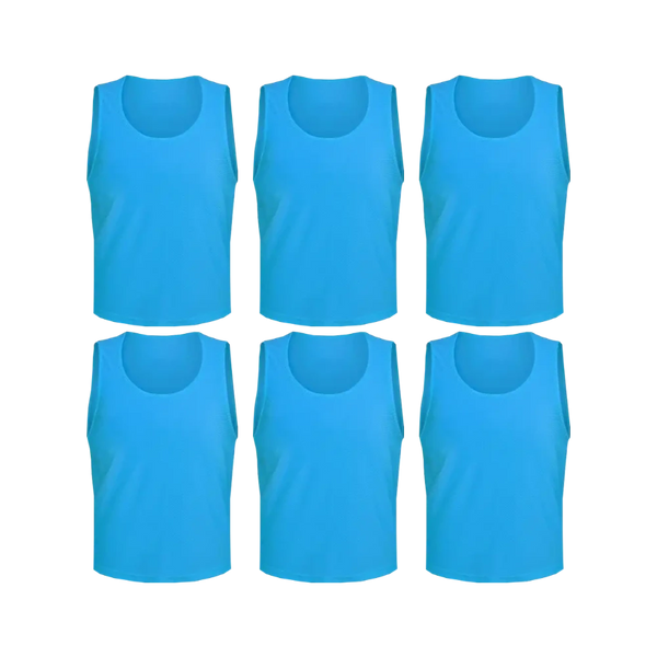 Tych3L 6 Pack of Jersey Bibs Scrimmage Training Vests for all sizes. - 17
