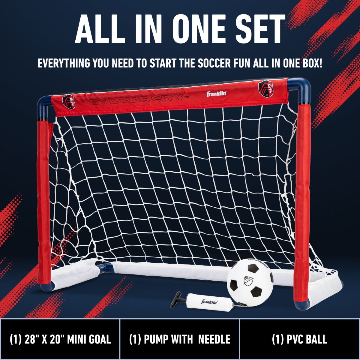 Franklin St Louis City SC Soccer Goal & Ball Set