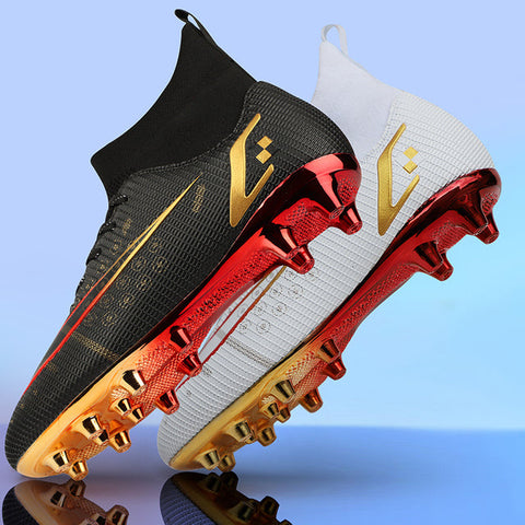 Buy black-white Men / Women  Soccer Cleats for  Football Softball and Baseball, Artificial Grass &amp; Lawn