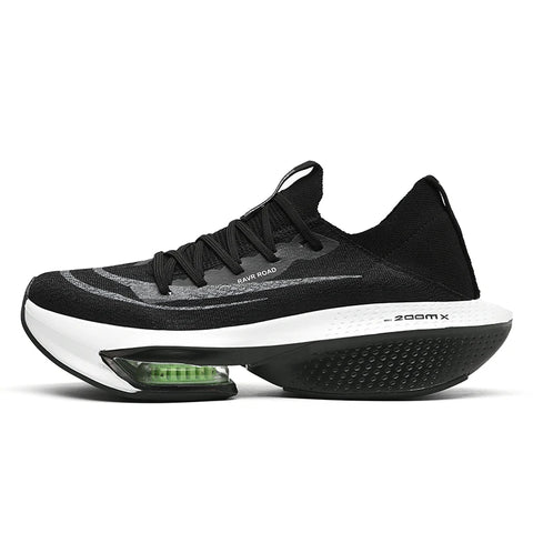 Buy black TR Lightweight Unisex Running Shoes High Cushioned Sneakers