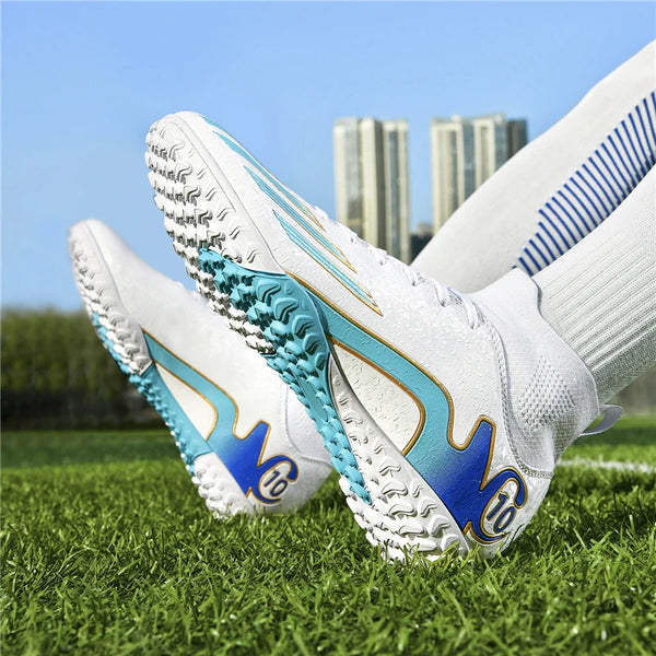 Kids / Youth High Ankle Turf Soccer Shoes for Artificial Grass and Indoor - 18
