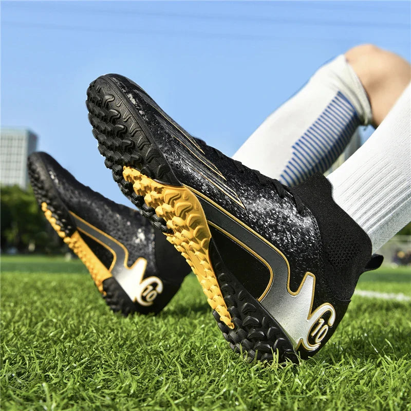 Men / Women High Ankle Turf Soccer Shoes for Artificial Grass and Indoor