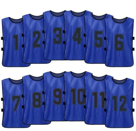 Buy dark-blue Tych3L Numbered Jersey Bibs Scrimmage Training Vests