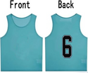 Tych3L 12 Pack of Numbered Jersey Bibs Scrimmage Training Vests for all sizes. - 22
