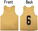 Tych3L 12 Pack of Numbered Jersey Bibs Scrimmage Training Vests for all sizes. - 16