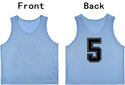 Tych3L 12 Pack of Numbered Jersey Bibs Scrimmage Training Vests for all sizes. - 18