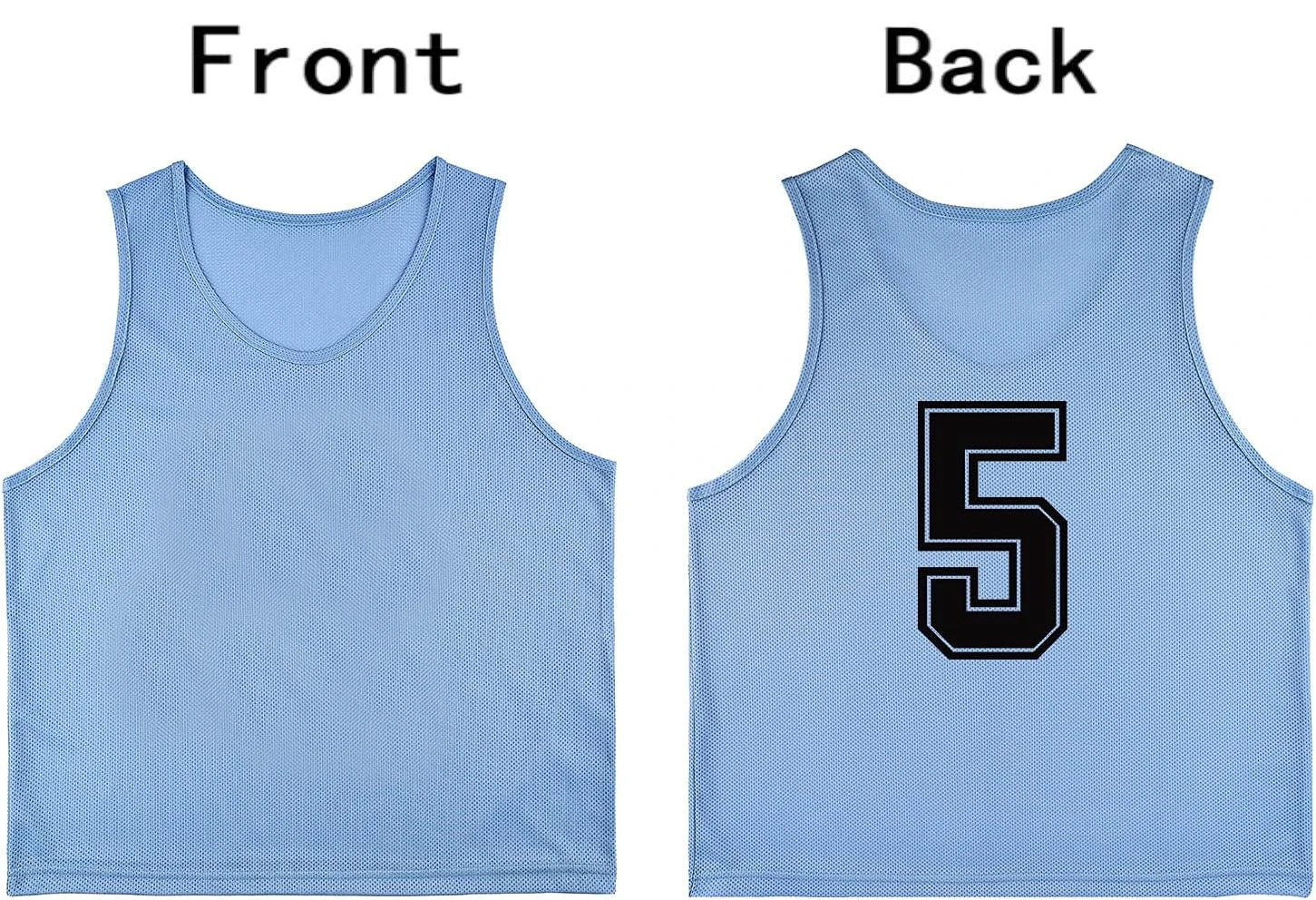 Tych3L 12 Pack of Numbered Jersey Bibs Scrimmage Training Vests for all sizes.
