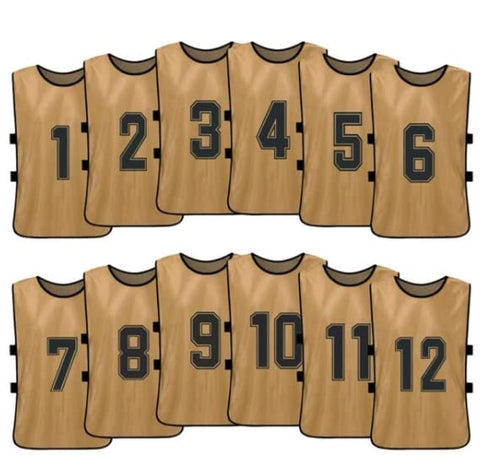 Comprar gold Tych3L Numbered Jersey Bibs Scrimmage Training Vests
