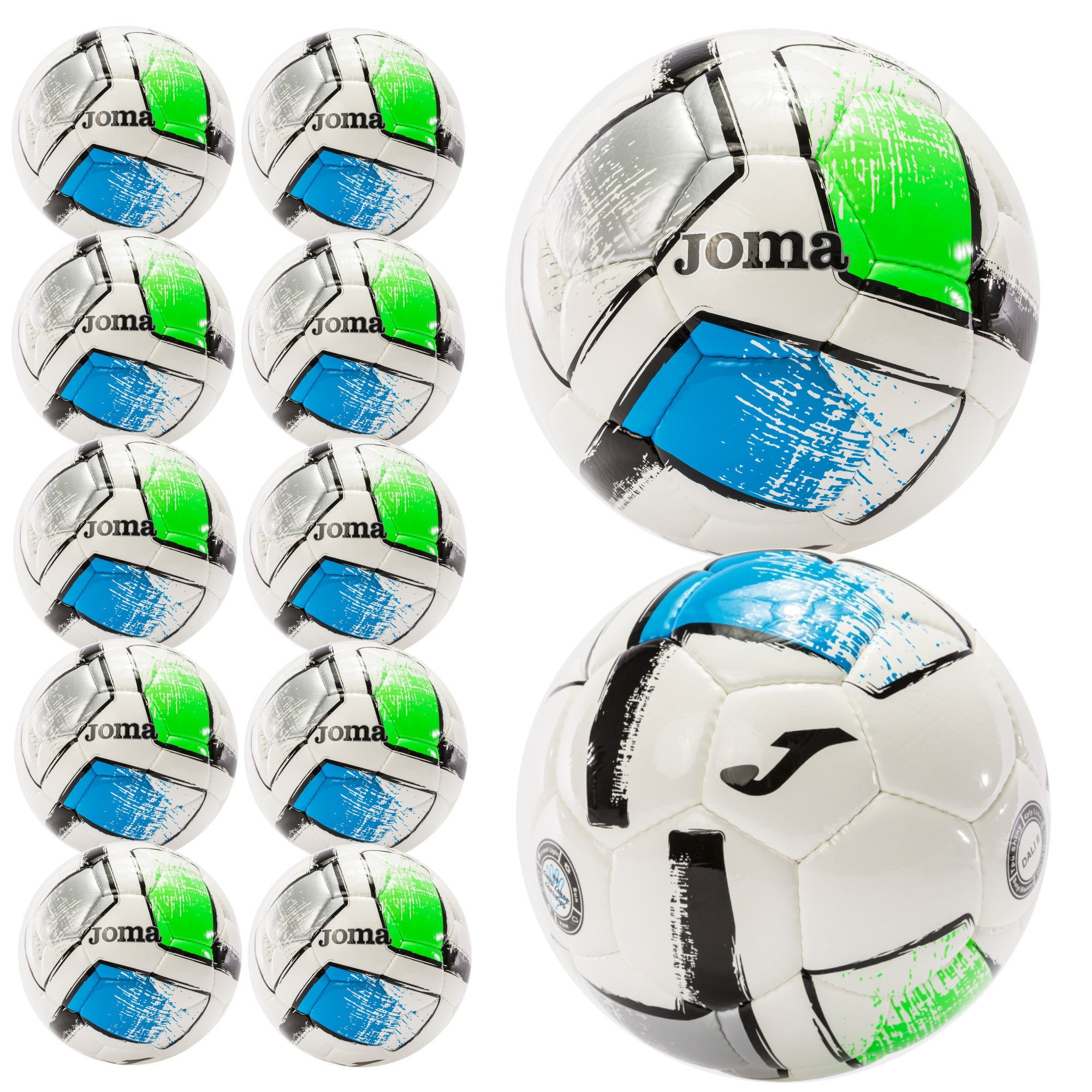Joma Dali II Soccer Ball – Pack of 12 Balls