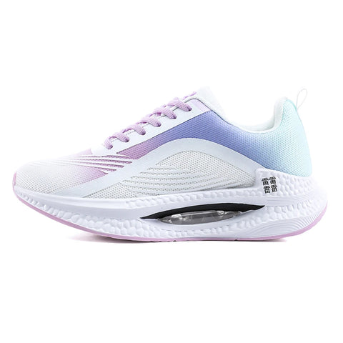 Buy white-purple-pink Lightweight Cushioned Unisex Multicolor Sneakers