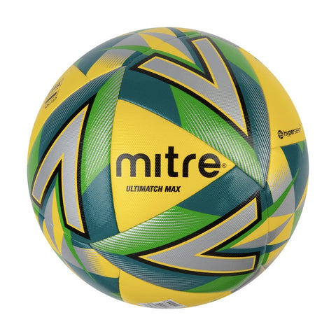 Buy yellow-silver-green-black Mitre Ultimatch Max Match Soccer Ball FIFA Quality Pro
