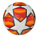Pack of 10 Training or Game Soccer Balls Size 5 Orange White - 5