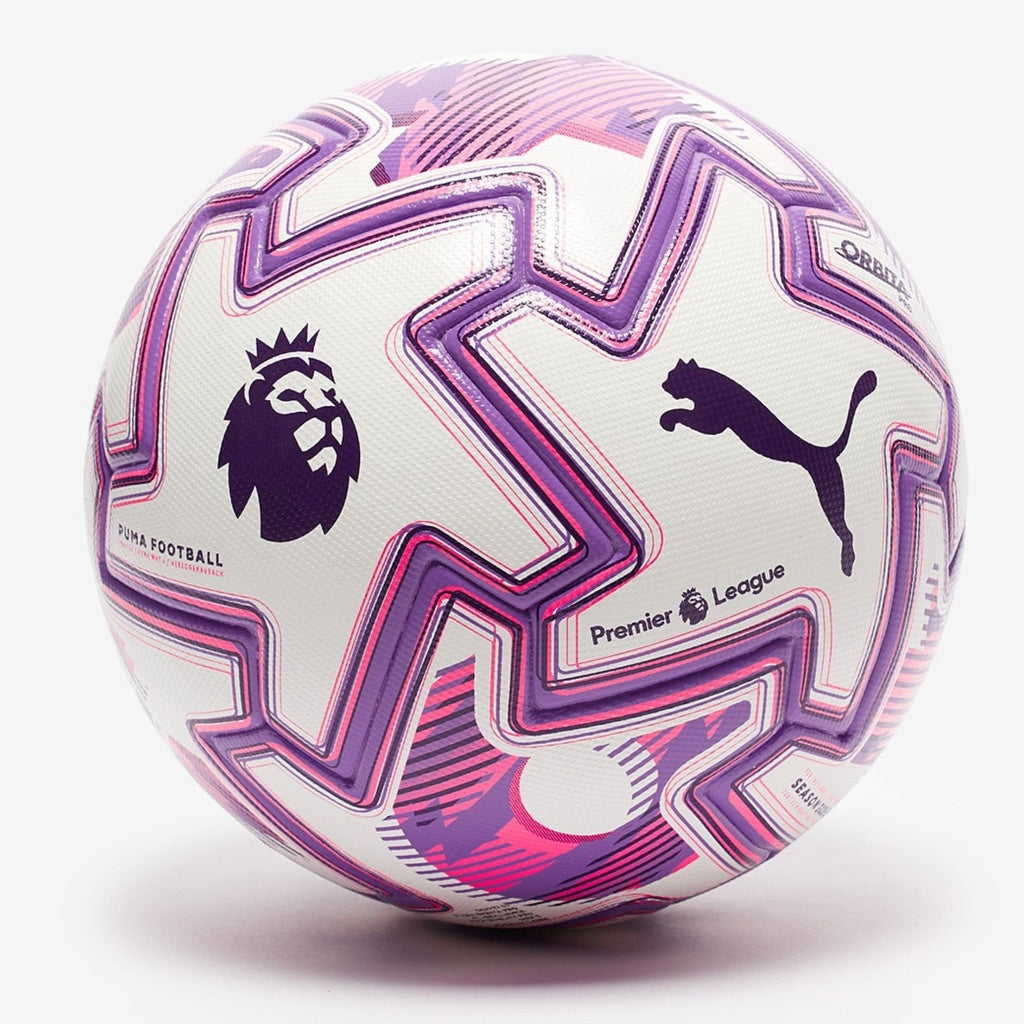 Puma Orbita Pro Premier League Brilliance FIFA Quality Pro Soccer Ball 25/26 - White/Purple/Pink