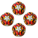Pack of 10 Soccer Ball Size 5 of Champions League Orange Fire - 3