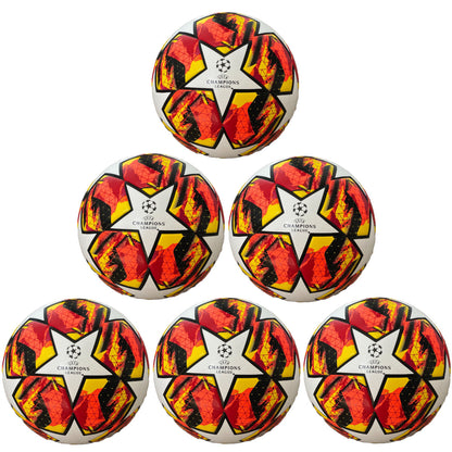 Champions League Soccer Ball Orange Fire - (Pack of 4, 6 or 10)