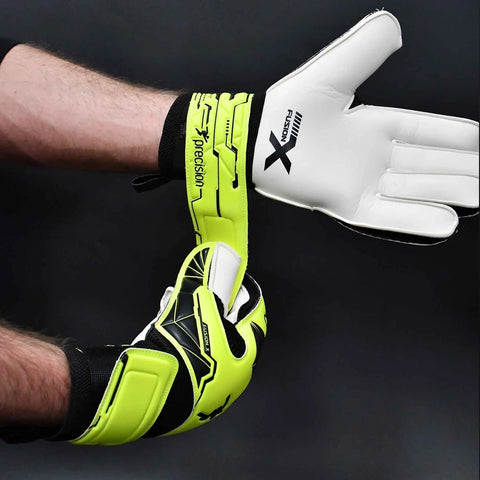 Precision Junior Fusion X Flat Cut Essential GK Gloves - 0