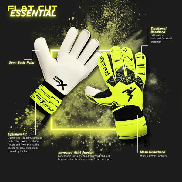 Precision Fusion X Flat Cut Essential GK Gloves - 3