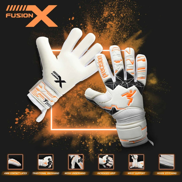 Precision Junior Fusion X Negative Replica GK Gloves - 6