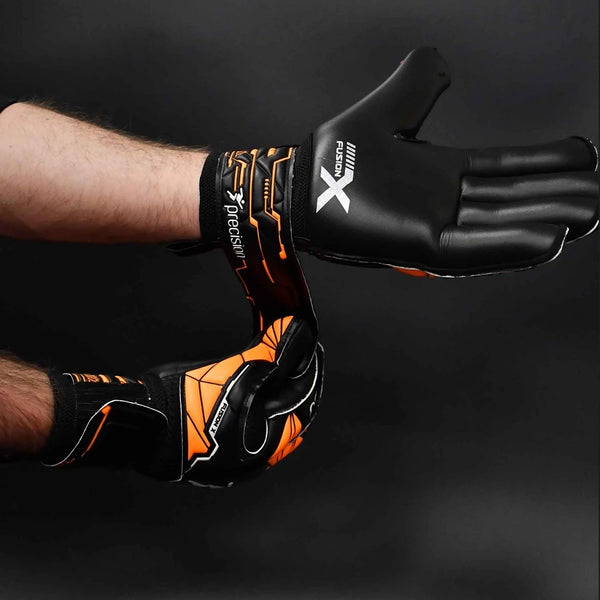 Precision Junior Fusion X Roll Finger Protect GK Gloves - 4