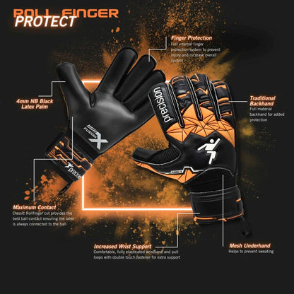 Precision Fusion X Roll Finger Protect GK Gloves