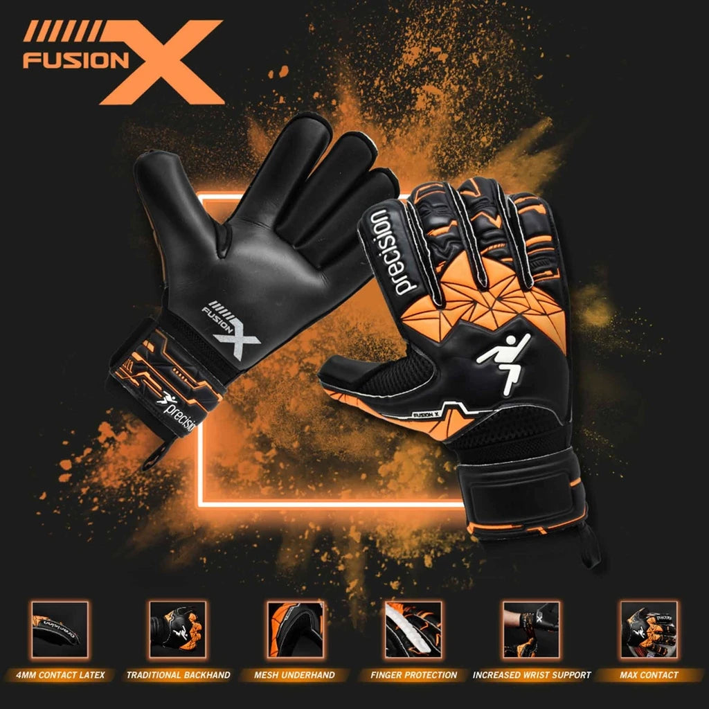Precision Kids Fusion X Roll Finger Protect GK Gloves