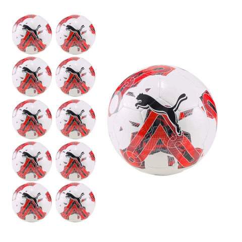 Buy red Soccer Ball Pack of 10, 6, 4 Puma Orbita 6 MS Training Soccer Ball Multiple Sizes plus Bag