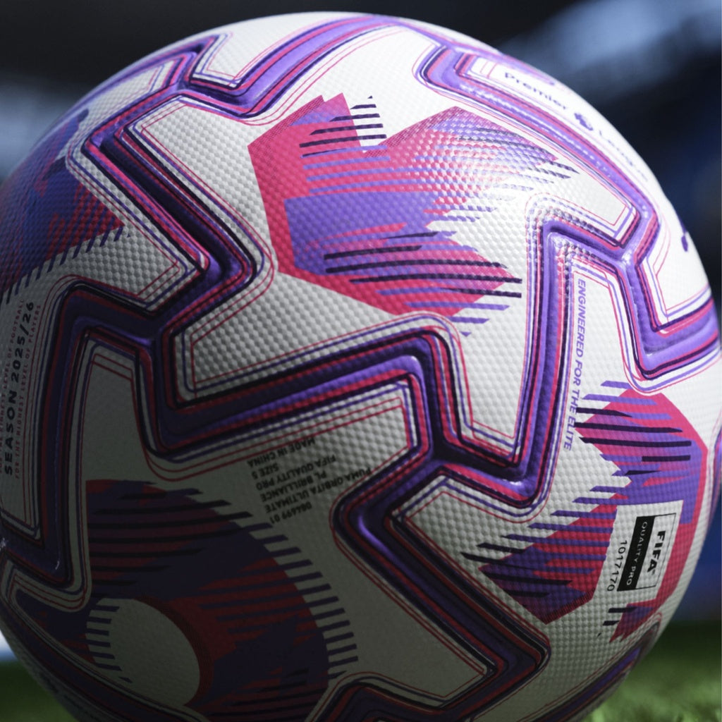Puma Orbita Pro Premier League Brilliance FIFA Quality Pro Soccer Ball 25/26 - White/Purple/Pink