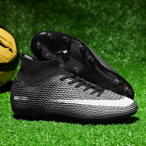 Buy black Men / Women Soccer Cleats for Outdoor, Lawn or Artificial Grass