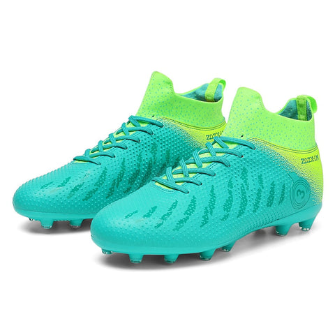 Buy green Kids / Youth Messi Style Soccer Cleats Shoes for Firm Ground or Lawn