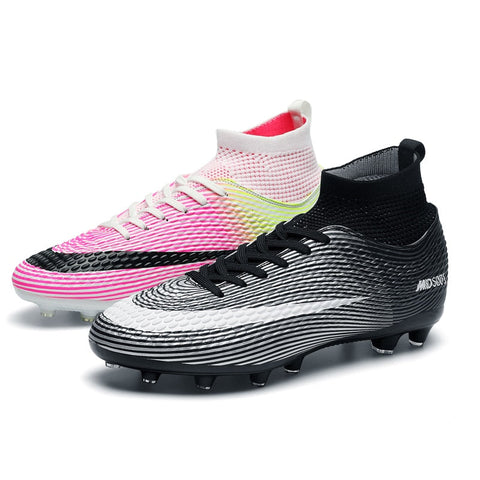 Buy black-pink Men / Women Soccer Cleats for Outdoor, Lawn or Artificial Grass