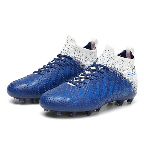 Buy blue Kids / Youth Messi Style Soccer Cleats Shoes for Firm Ground or Lawn
