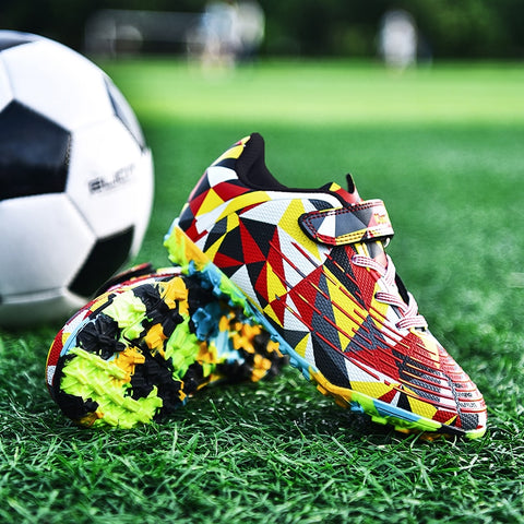 Buy red-yellow Kids / Youth FestivePitch Holiday Turf Soccer Shoes: Indoor Soccer &amp; Lacrosse Edition