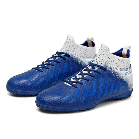 Buy blue Kids / Youth Quality Messi Style Turf Soccer Shoes for Soccer &amp; Lacrosse