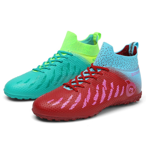 Buy green-red Kids / Youth Quality Messi Style Turf Soccer Shoes for Soccer &amp; Lacrosse