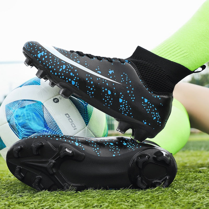 Men / Women Two Color High Ankle Cleats for Outdoor and Grass