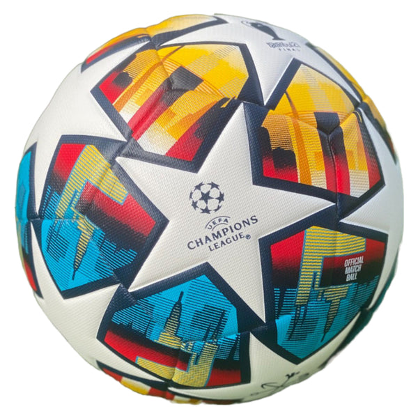 Soccer Ball Size 5 Pack of 10 Champions League Multicolor for Training or Game - 4