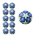 Pack of 10 Soccer Ball Size 5 of Champions League for Training Dark Blue - 1