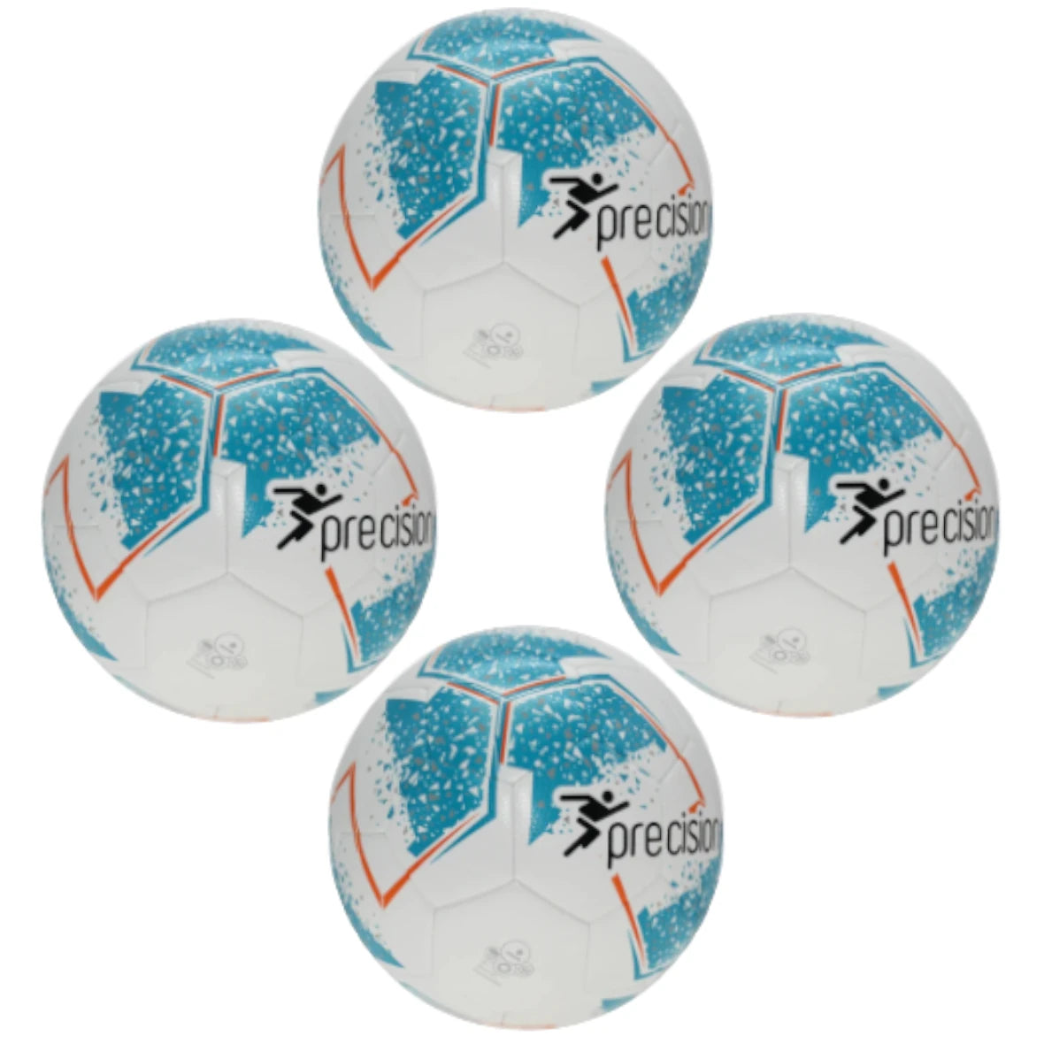 Comprar white-cyan-orange-grey Precision Fusion IMS Training Soccer Ball - (Pack of 4, 6 or 10)