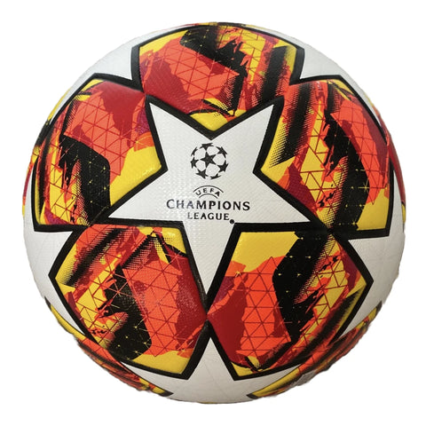Soccer Ball Size 5 Tych3L High Quality Champions League Orange Fire
