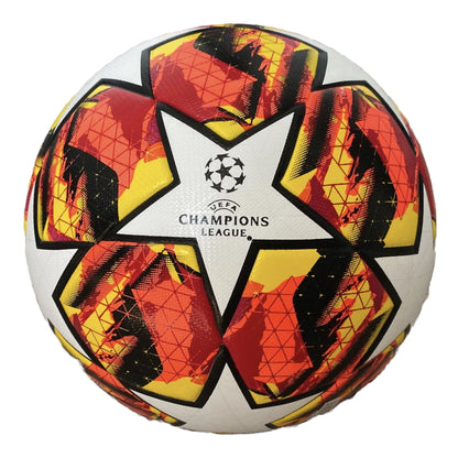 Champions League Soccer Ball Size 5 Orange Fire